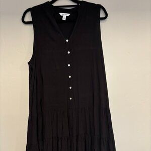 Nine West Black Dress Womens S XL Preppy Goth Fairy Grunge Witchy Whimsigoth Y2K